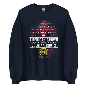 American Grown Belgian Roots Flag Sweatshirt