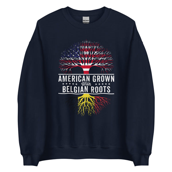 American Grown Belgian Roots Flag Sweatshirt