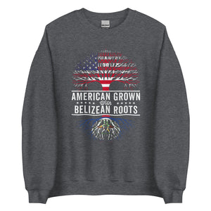 American Grown Belizean Roots Flag Sweatshirt