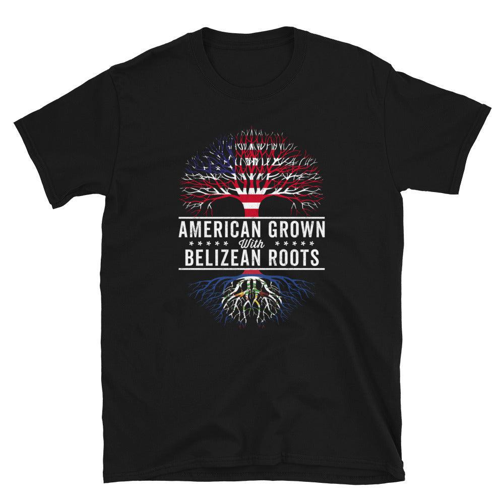 American Grown Belizean Roots Flag T-Shirt