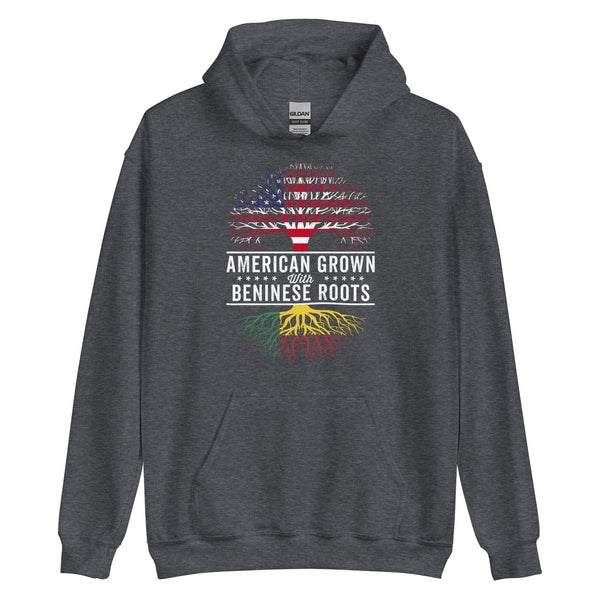 American Grown Beninese Roots Flag Hoodie