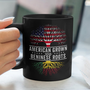 American Grown Beninese Roots Flag Mug