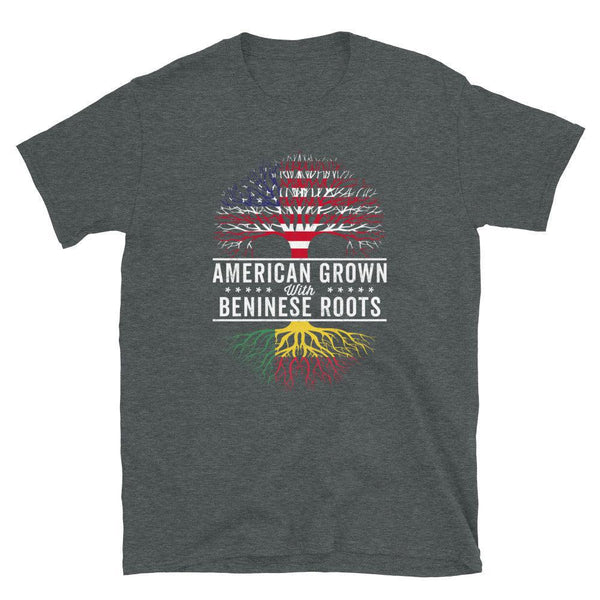 American Grown Beninese Roots Flag T-Shirt