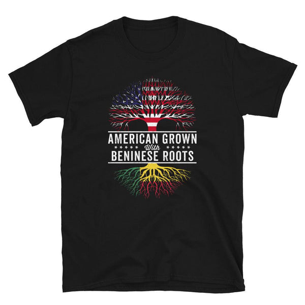 American Grown Beninese Roots Flag T-Shirt