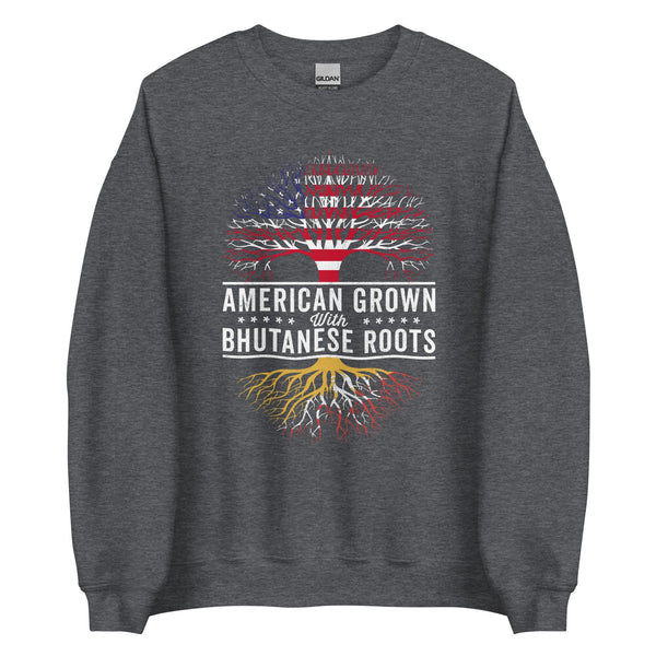 American Grown Bhutanese Roots Flag Sweatshirt