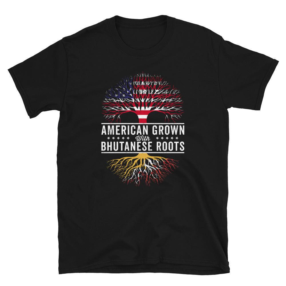 American Grown Bhutanese Roots Flag T-Shirt