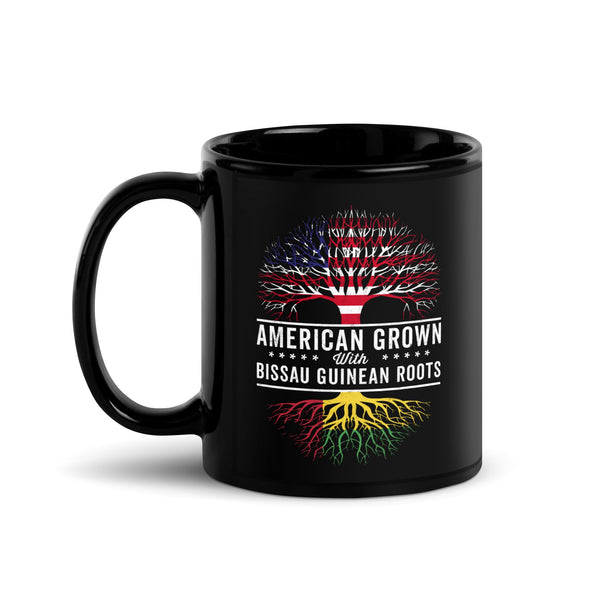 American Grown Bissau Guinean Roots Flag Mug