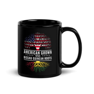 American Grown Bissau Guinean Roots Flag Mug