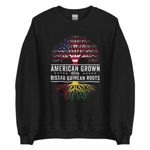 American Grown Bissau Guinean Roots Flag Sweatshirt