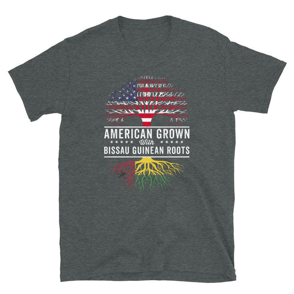 American Grown Bissau Guinean Roots Flag T-Shirt