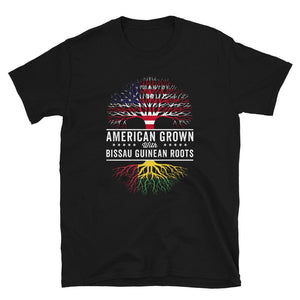 American Grown Bissau Guinean Roots Flag T-Shirt