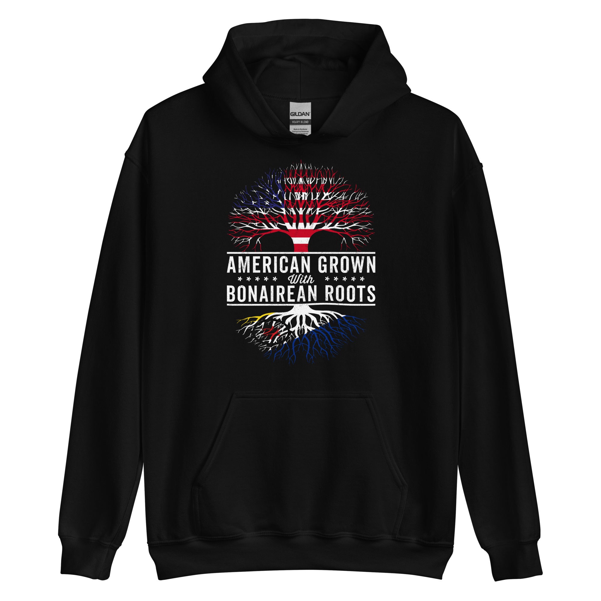American Grown Bonairean Roots Flag Hoodie
