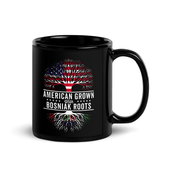 American Grown Bosniak Roots Flag Mug