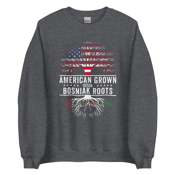 American Grown Bosniak Roots Flag Sweatshirt