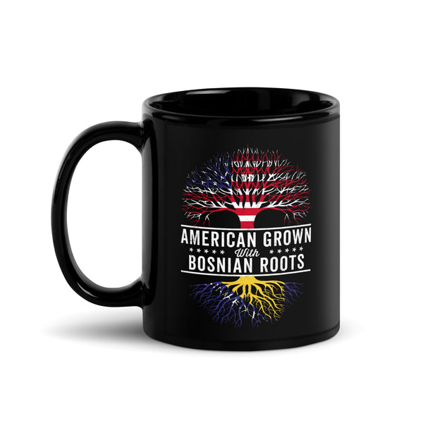 American Grown Bosnian Roots Flag Mug