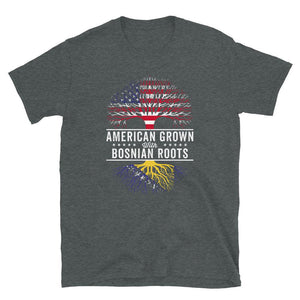 American Grown Bosnian Roots Flag T-Shirt