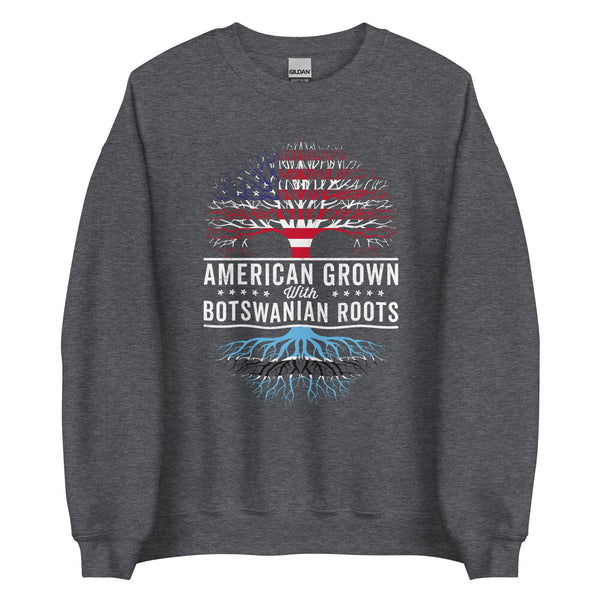 American Grown Botswanian Roots Flag Sweatshirt