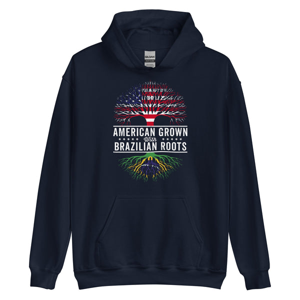 American Grown Brazilian Roots Flag Hoodie