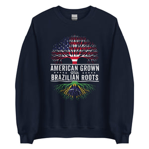 American Grown Brazilian Roots Flag Sweatshirt