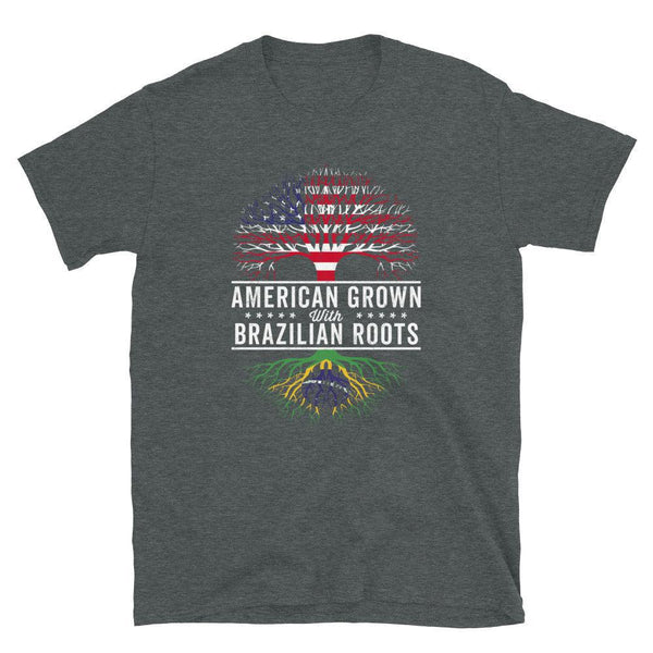 American Grown Brazilian Roots Flag T-Shirt