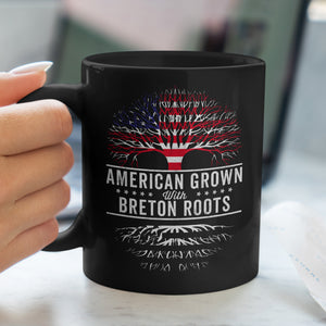 American Grown Breton Roots Flag Mug