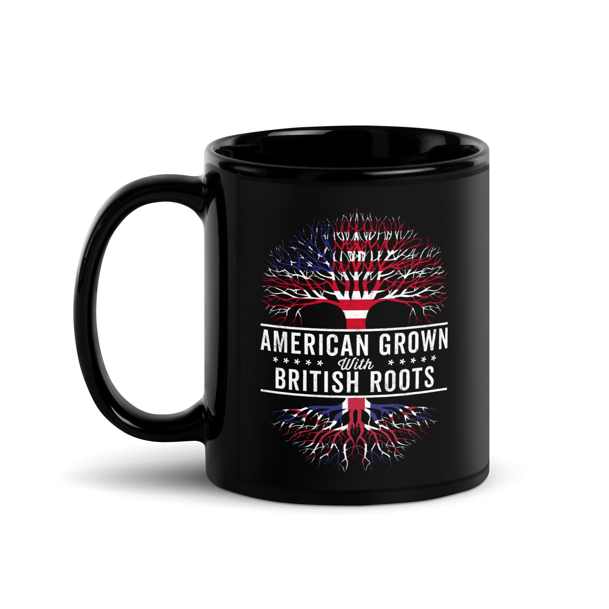 American Grown British Roots Flag Mug