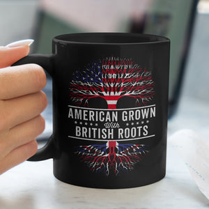 American Grown British Roots Flag Mug