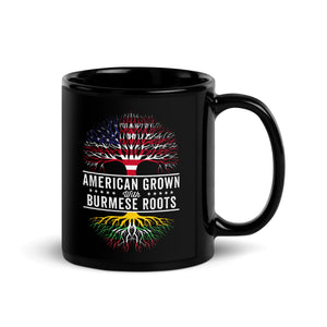 American Grown Burmese Roots Flag Mug