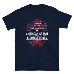 American Grown Burmese Roots Flag T-Shirt