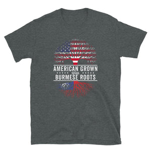 American Grown Burmese Roots Flag T-Shirt