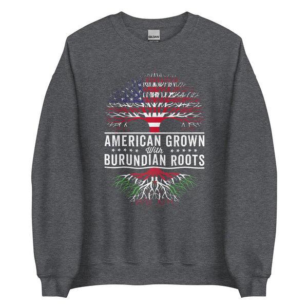 American Grown Burundian Roots Flag Sweatshirt