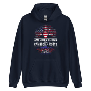 American Grown Cambodian Roots Flag Hoodie