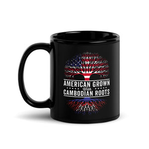 American Grown Cambodian Roots Flag Mug