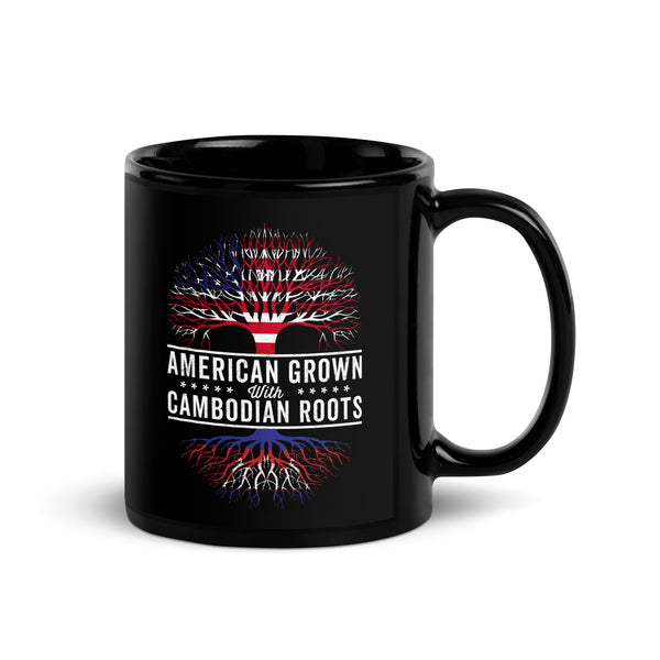 American Grown Cambodian Roots Flag Mug