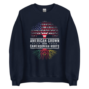 American Grown Cameroonian Roots Flag Sweatshirt