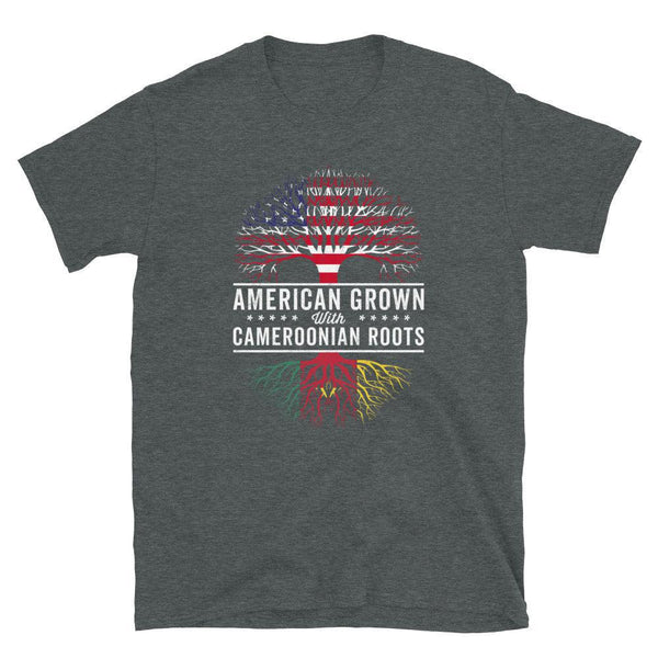 American Grown Cameroonian Roots Flag T-Shirt