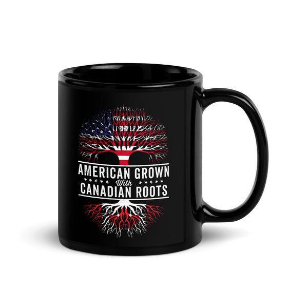 American Grown Canadian Roots Flag Mug