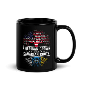 American Grown Canarian Roots Flag Mug