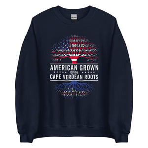 American Grown Cape Verdean Roots Flag Sweatshirt