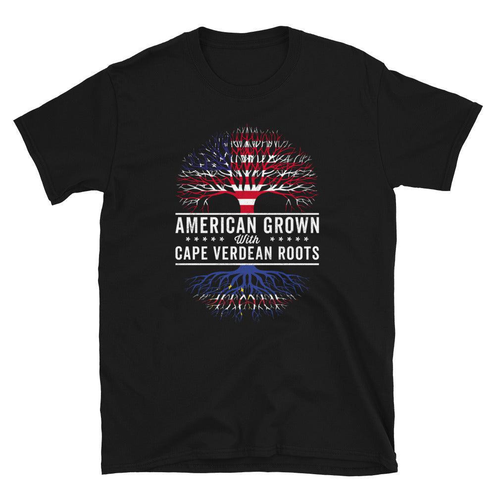 American Grown Cape Verdean Roots Flag T-Shirt