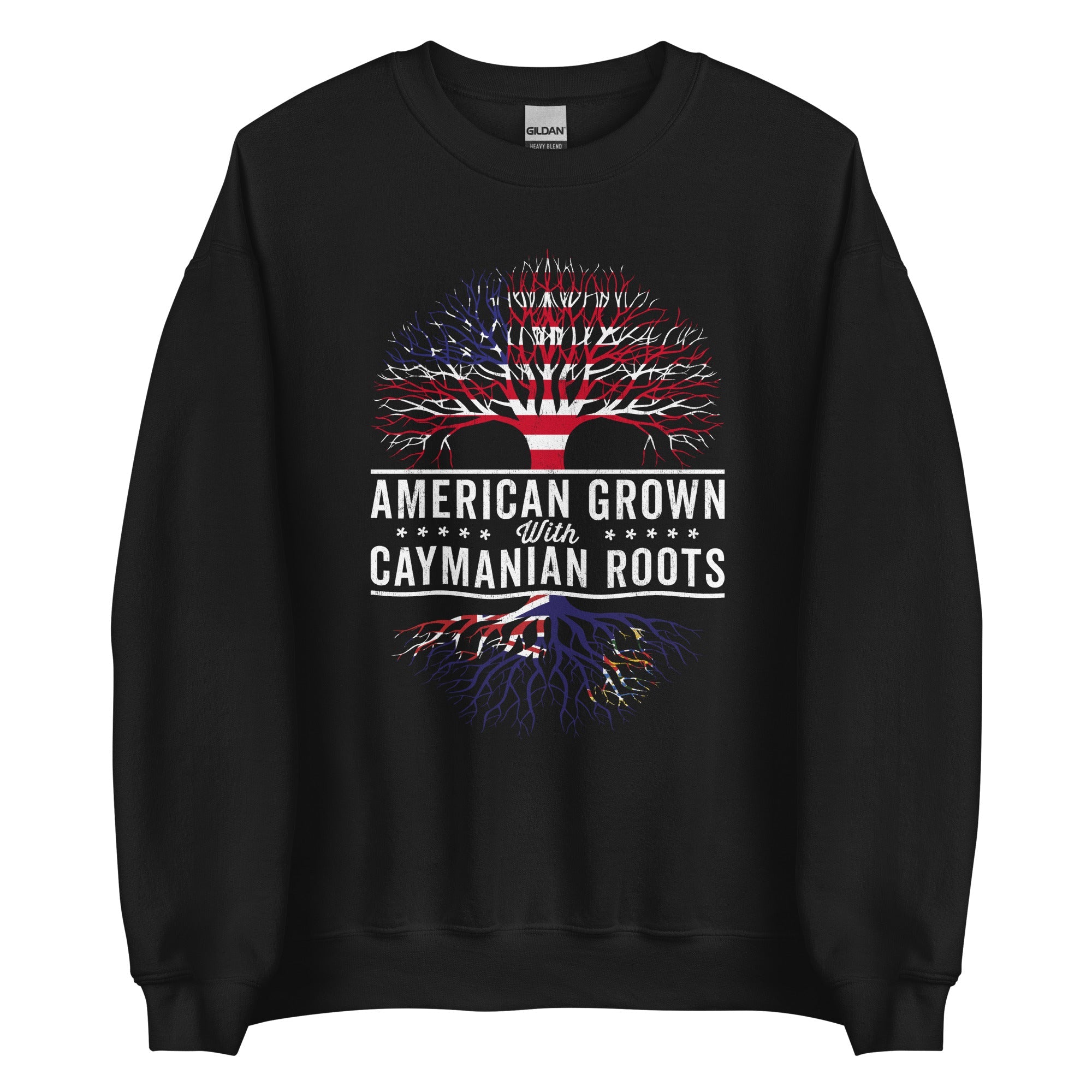 American Grown Caymanian Roots Flag Sweatshirt