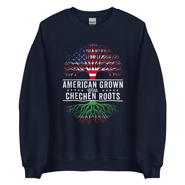 American Grown Chechen Roots Flag Sweatshirt