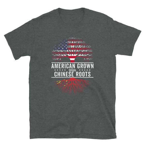 American Grown Chinese Roots Flag T-Shirt