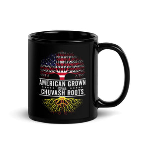 American Grown Chuvash Roots Flag Mug