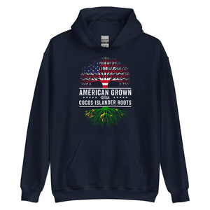 American Grown Cocos Islander Roots Flag Hoodie