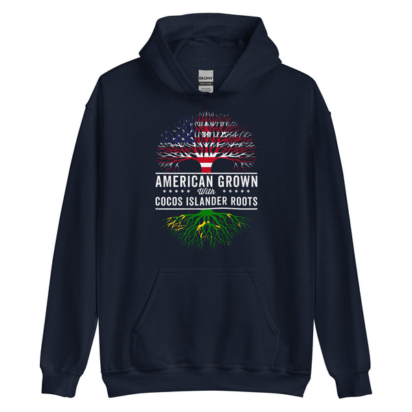 American Grown Cocos Islander Roots Flag Hoodie