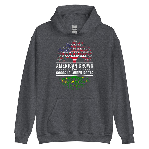 American Grown Cocos Islander Roots Flag Hoodie