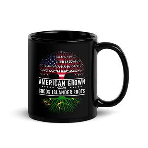 American Grown Cocos Islander Roots Flag Mug