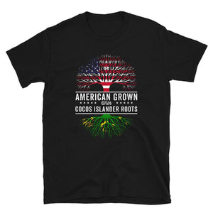 American Grown Cocos Islander Roots Flag T-Shirt