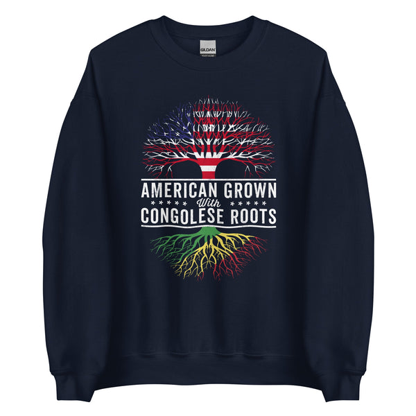 American Grown Congolese Roots Flag Sweatshirt